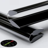 3x Black 200 mm Acrylic / Polycarbonate Low Profile Flexible Living Hinges