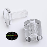 4x Distanziatori acrilici trasparenti 19x19 mm supporti murali per cartelli