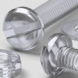 50x Clear Acrylic Slotted Pan Head Screws & Bolts M3 x 20 mm, Nuts & Washers