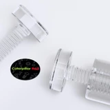 4x Distanziatori acrilici trasparenti 19x30 mm supporti murali per cartelli