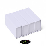 4x White Magnetic USB Presentation Gift Boxes, Flash Drives, Photography