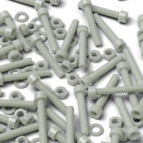 50x Natural Glass Filled Nylon Socket Head Screws M6 x 40 mm, Nuts & Washers
