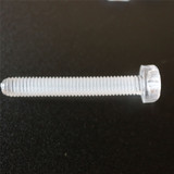 20x viti acriliche trasparenti a testa cilindrica M3 x 20mm + dadi/rondelle