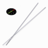 2x Clear Acrylic M6 x 500 mm Threaded Rods, Plastic Studding + 4 Nuts