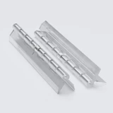 Clear Acrylic Spring Piano Hinge 150 mm x 45 mm, Continuous, with 1 Spring