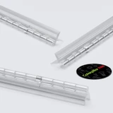 Clear Acrylic Spring Piano Hinge 150 mm x 45 mm, Continuous, with 1 Spring