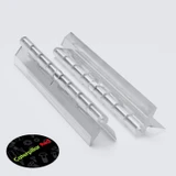 Clear Acrylic Spring Piano Hinge 150 mm x 45 mm, Continuous, with 1 Spring