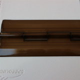3x Smoked Black Acrylic Piano Hinges 300 mm, Continuous Plastic Hinges