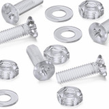 50x viti svasate in acrilico trasparente M3 x 10 mm, dadi/rondelle