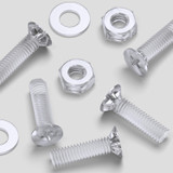 50x viti svasate in acrilico trasparente M3 x 10 mm, dadi/rondelle
