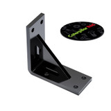 4x V4 5 mm Reinforced L Brackets, Black Acrylic + 40x M5 Bolts