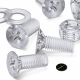 50x Clear Acrylic Countersunk Screws & Bolts M5 x 10 mm, Nuts & Washers