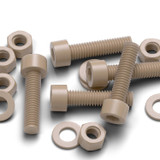 5x viti/bulloni TCEI in PEEK naturale M5 x 20 mm, dadi & rondelle