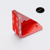 4x V3 staffe angolari, acrilico trasparente 5 mm + 20 bulloni M5, adesive