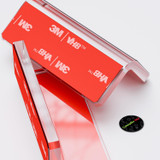 4x V2 5 mm Angled L Brackets, Clear Acrylic, Self-Adhesive, No Glue
