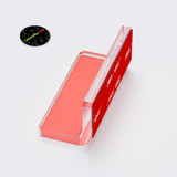4x V2 5 mm Angled L Brackets, Clear Acrylic, Self-Adhesive, No Glue