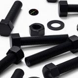 5x Black Nylon Hex Head Plastic Screws & Bolts M20 x 100 mm, Nuts & Washers