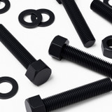 5x Black Nylon Hex Head Plastic Screws & Bolts M20 x 100 mm, Nuts & Washers