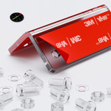 4x Angled L Brackets, 2.5 mm Clear Acrylic + 20x M5 Bolts, Self-Adhesive