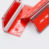 4x Angled L Brackets, 2.5 mm Clear Acrylic + 20x M5 Bolts, Self-Adhesive