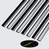 3x Black 300 mm Acrylic / Polycarbonate Low Profile Flexible Living Hinges
