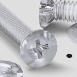 50x Clear Acrylic Countersunk Screws & Bolts M2 x 20 mm, Nuts & Washers