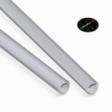 2x Clear Acrylic M10 x 500 mm Threaded Rods, Plastic Studding + 4 Nuts