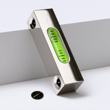 Stainless Steel Precision Level Glass Vial, Spirit Bubble Level, 58 mm