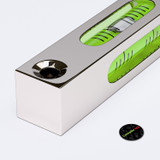 Fiala in vetro per livella con corpo inox, 75 mm x 15 mm