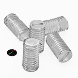 50x viti senza testa con intaglio in policarbonato trasparente M5 x 10 mm