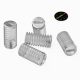 50x viti senza testa con intaglio in policarbonato trasparente M4 x 8 mm