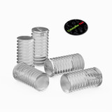 50x Clear Polycarbonate Plastic M3 x 6 mm Slotted Grub Screws, Set Screws