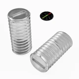 50x viti senza testa con intaglio in policarbonato trasparente M3 x 6 mm