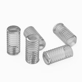 50x viti senza testa con intaglio in policarbonato trasparente M3 x 6 mm