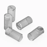 50x viti senza testa con intaglio in policarbonato trasparente M3 x 6 mm