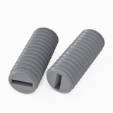 50x Grey PVC Plastic M4 x 10 mm Slotted Grub Screws, Set Screws