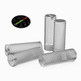 50x Clear Polycarbonate Plastic M8 x 25 mm Slotted Grub Screws, Set Screws