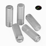 50x Clear Polycarbonate Plastic M8 x 25 mm Slotted Grub Screws, Set Screws