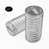50x Clear Polycarbonate Plastic M6 x 12 mm Slotted Grub Screws, Set Screws