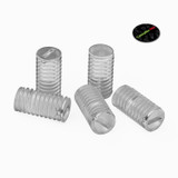 50x Clear Polycarbonate Plastic M6 x 12 mm Slotted Grub Screws, Set Screws