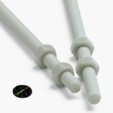 2x barre filettate in nylon PA66+GF naturale M10 x 300 mm + 4 dadi