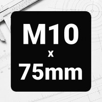 M10 x 75mm
