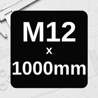 M12 x 1000mm