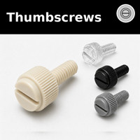Slotted Knurled Thumb Screws