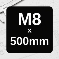 M8 x 500mm