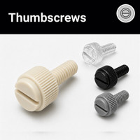 Slotted Knurled Thumb Screws