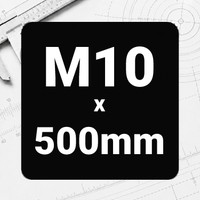 M10 x 500mm