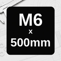 M6 x 500mm