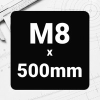M8 x 500mm