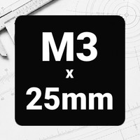 M3 x 25mm